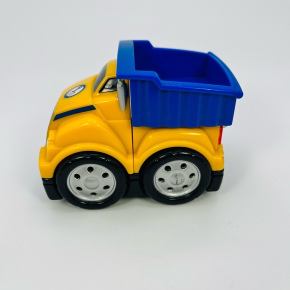 MEGA Bloks Tiny N Tuff Dump Truck Construction Vehicle Building Toy Yellow Blue - Picture 3 of 7